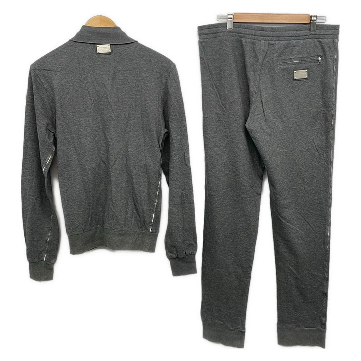 Dolce & Gabbana Set Dark Gray White Zip — view 2