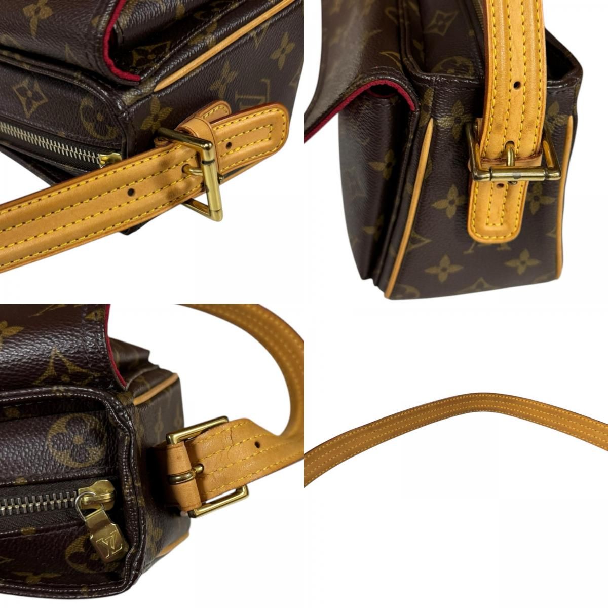Louis Vuitton Viva Cite Monogram Shoulder Bag Canvas Brown — view 9