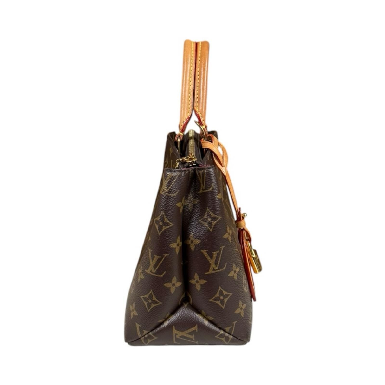 Louis Vuitton Petit Palais PM Monogram Shoulder Bag Canvas Brown — view 3