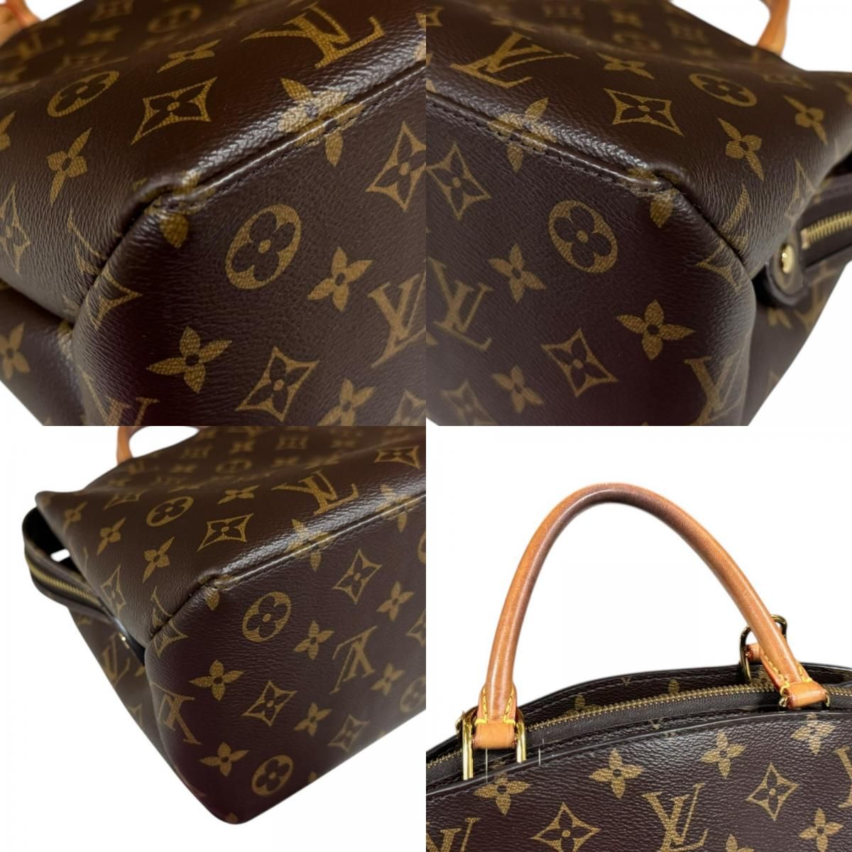 Louis Vuitton Petit Palais PM Monogram Shoulder Bag Canvas Brown — view 8