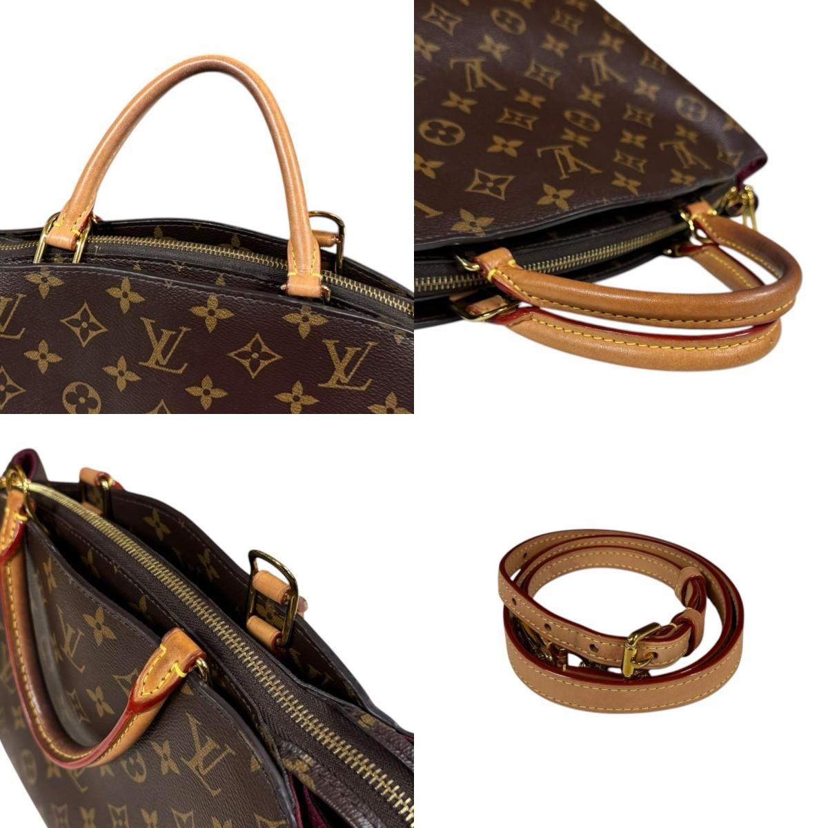 Louis Vuitton Petit Palais PM Monogram Shoulder Bag Canvas Brown — view 9