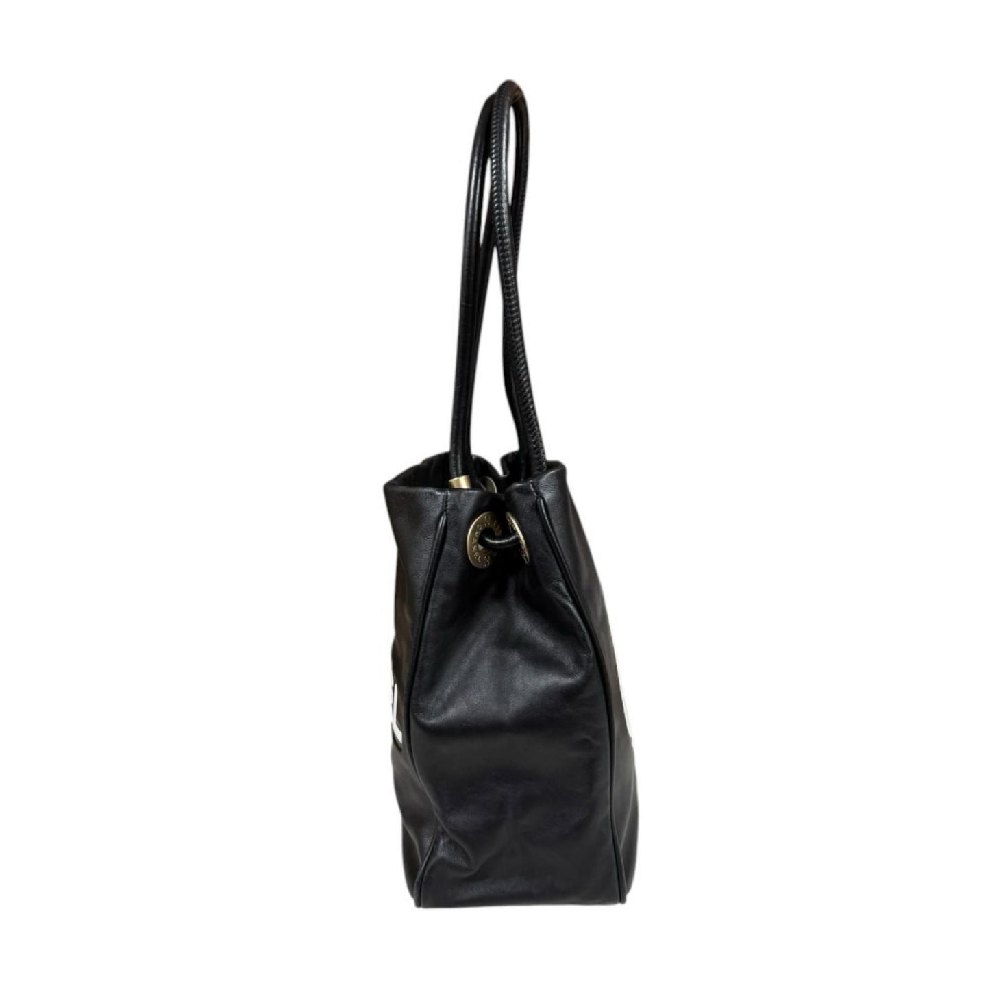 Chanel Camellia Tote Leather Black — view 4