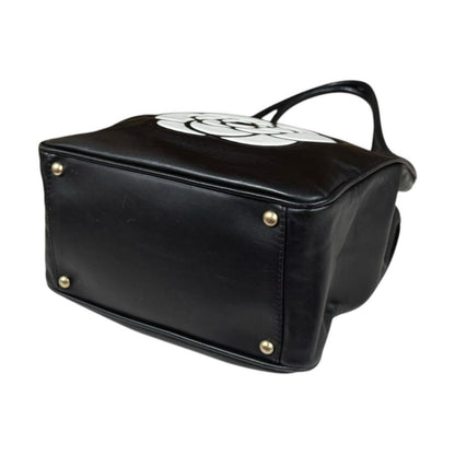 Chanel Camellia Tote Leather Black — view 5