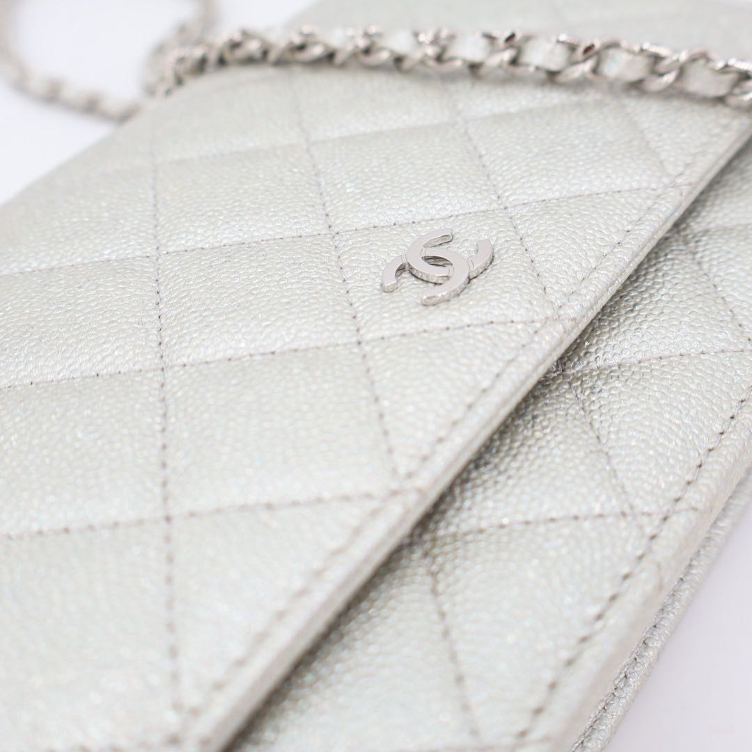 Chanel Quilted Caviar Leather Chain — view 5