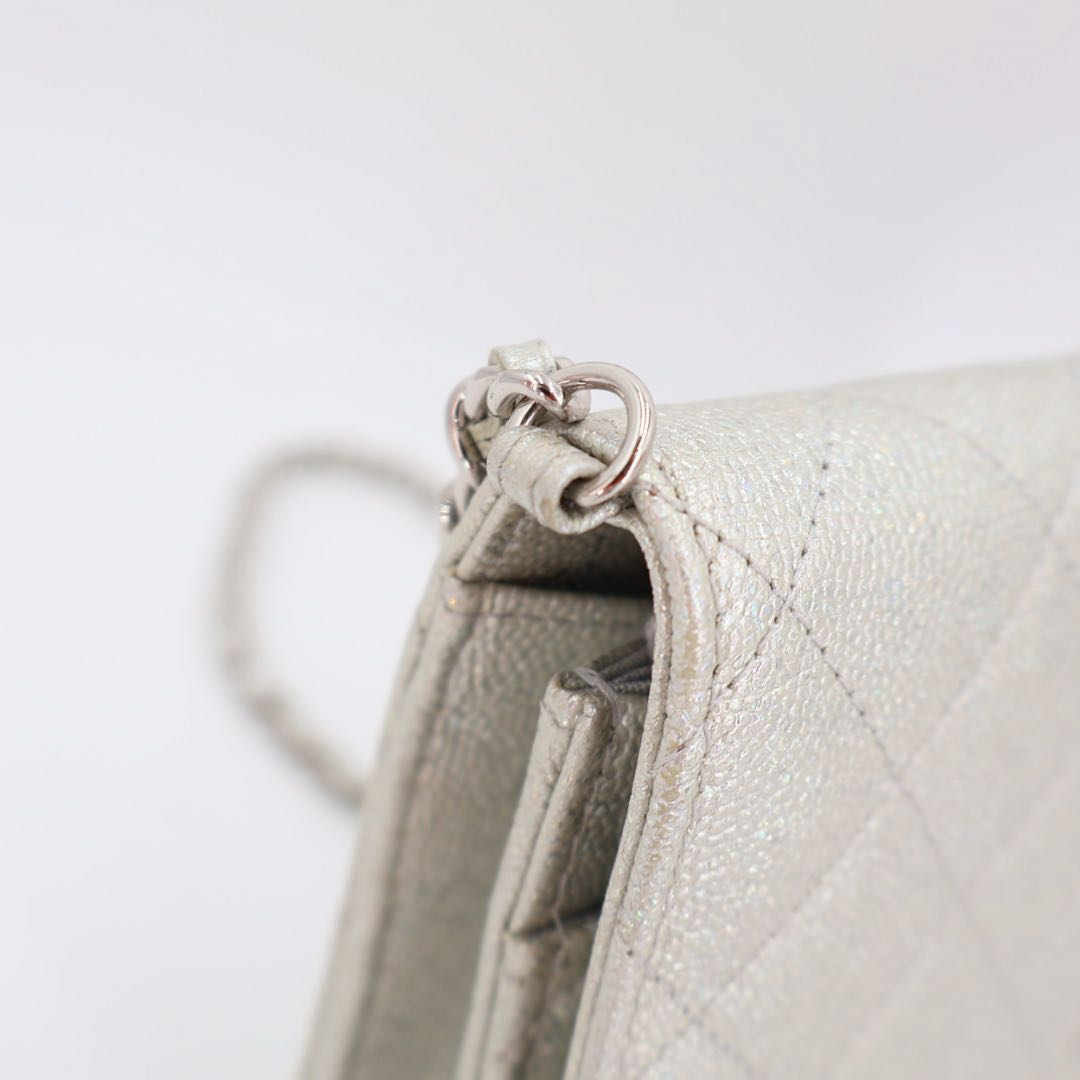 Chanel Quilted Caviar Leather Chain — view 2