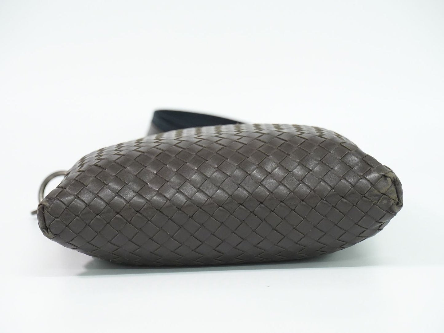 Bottega Veneta Intrecciato Shoulder Bag Pochette Leather Brown — view 3