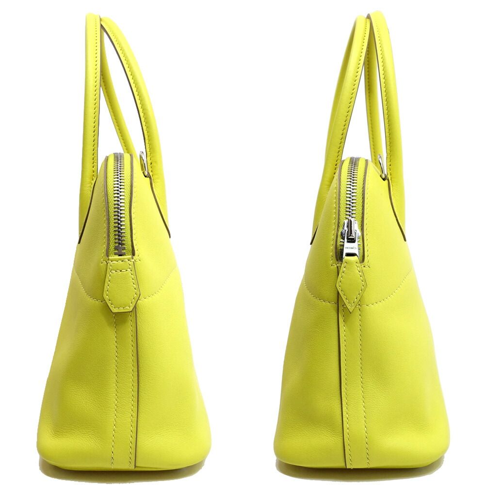 Hermes Bolide 27 Veau Swift Lime Handbag Shoulder 2-Way Box — view 3