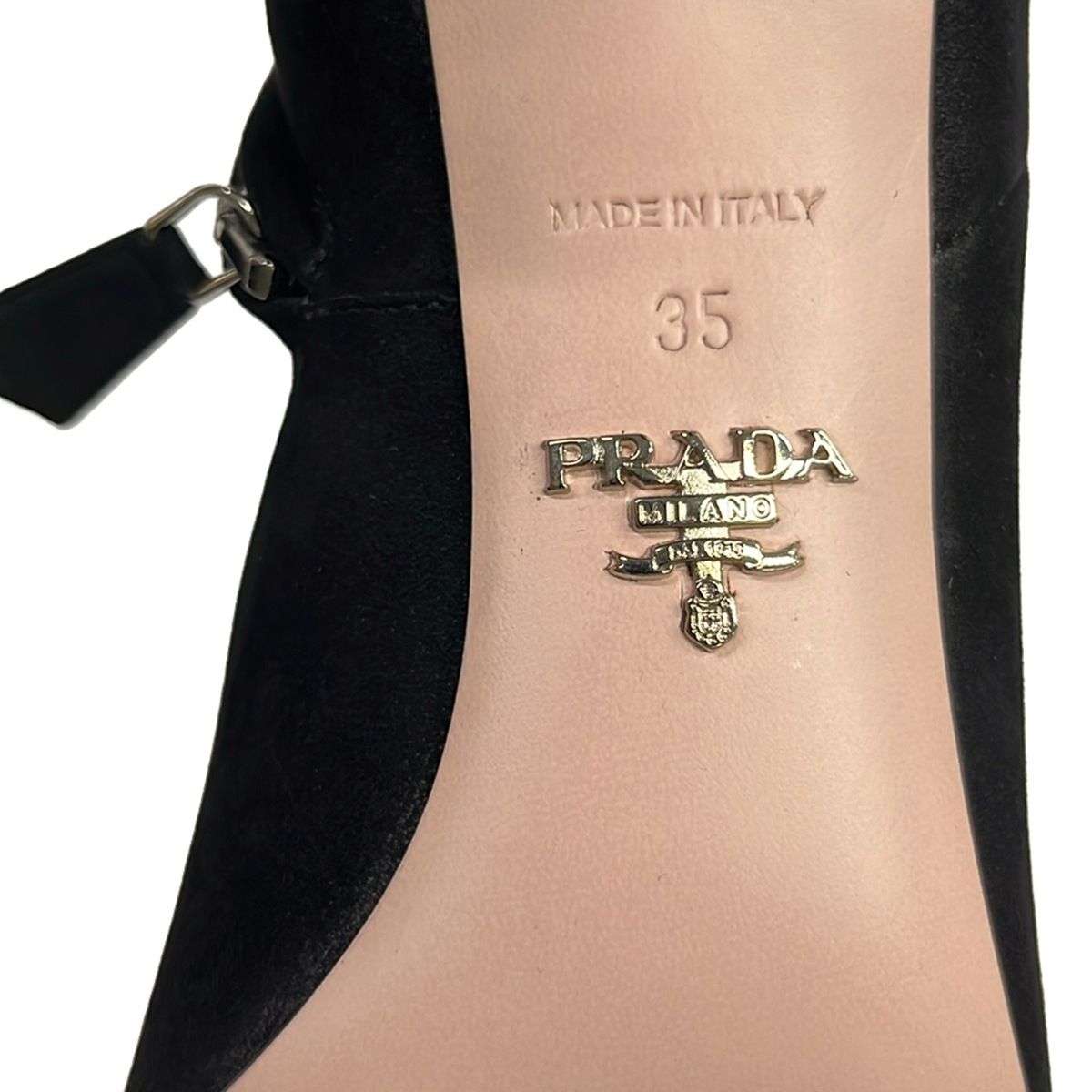 Prada Short Boots 35 Black — view 7