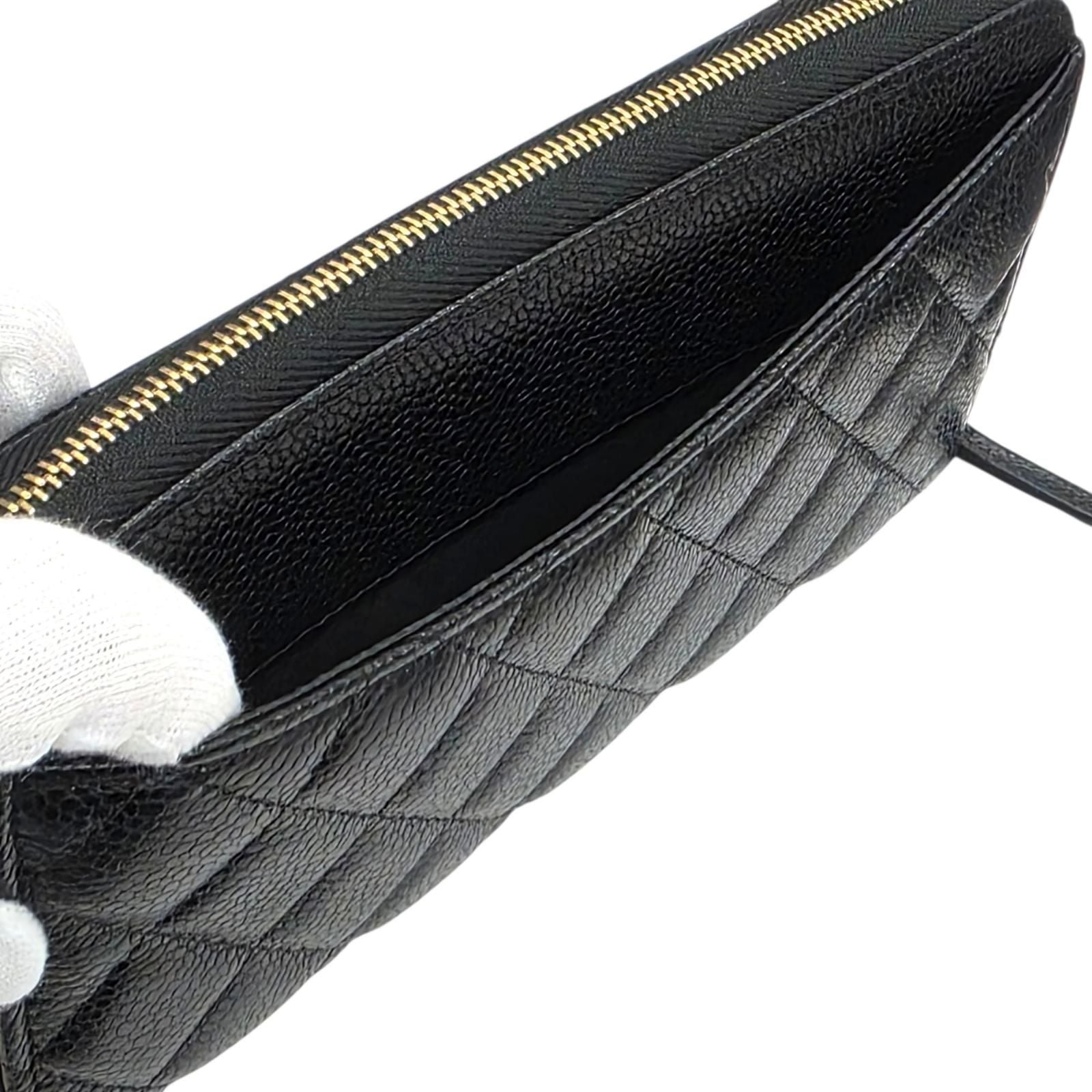 Chanel Caviar Zip Around Wallet — view 7