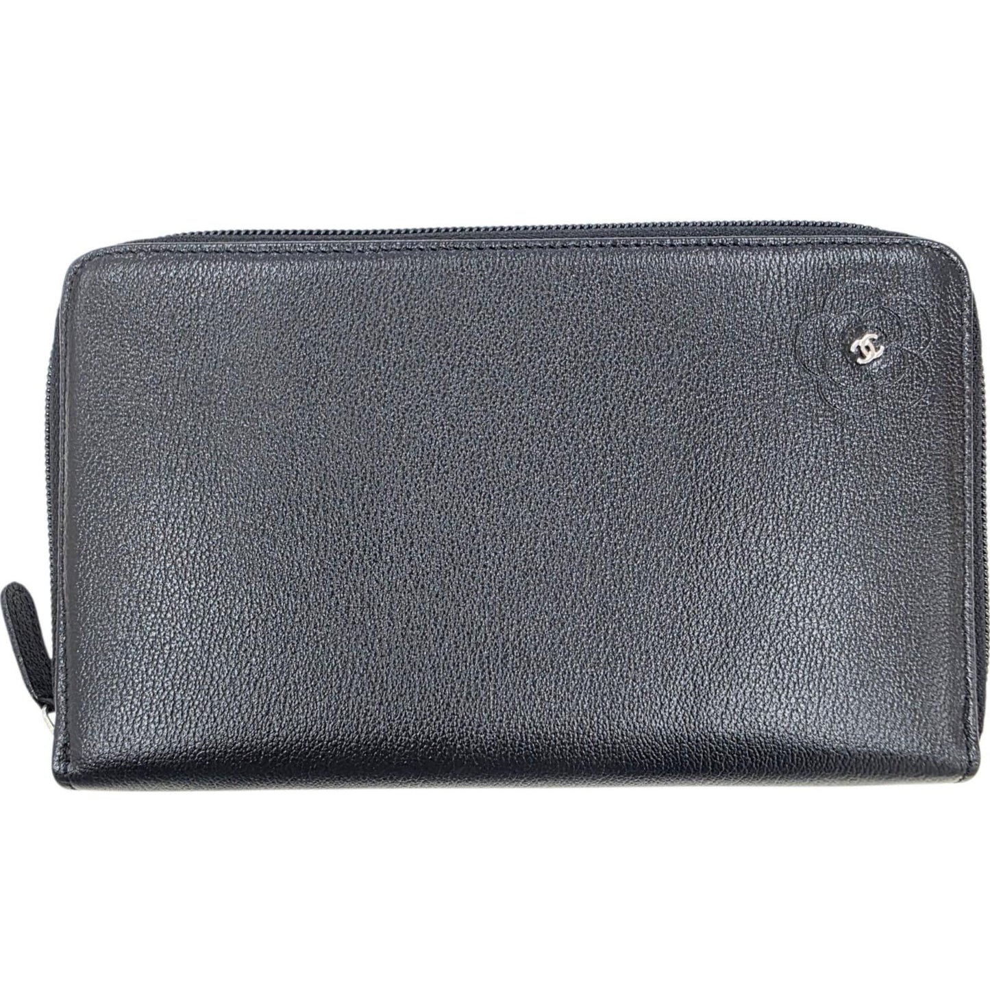 Chanel Camellia Zip Around Organizer Wallet