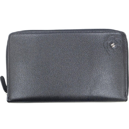 Chanel Camellia Zip Around Organizer Wallet