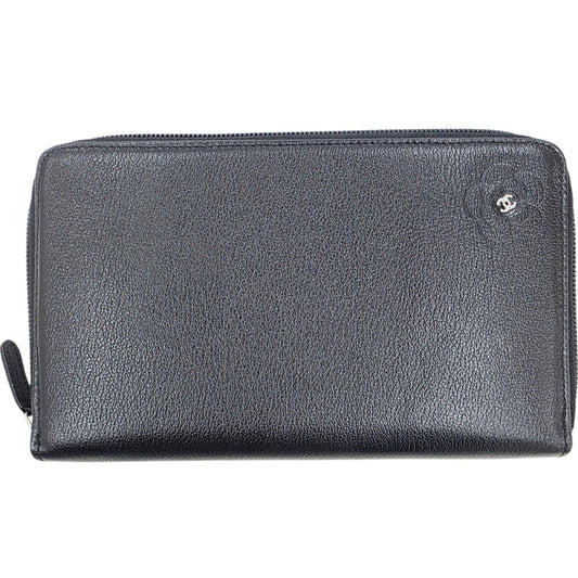 Chanel Camellia Zip Around Organizer Wallet