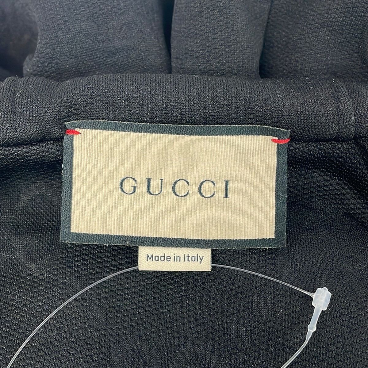 Gucci Jacket S GG Logo Jersey Zip Up Black Long Sleeve Spring Autumn — view 3