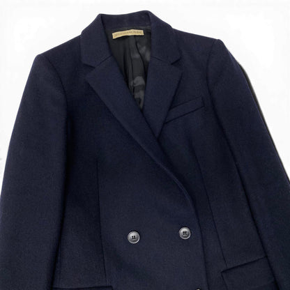 Balenciaga Paris Chestar Coat Double Breasted Navy — view 5