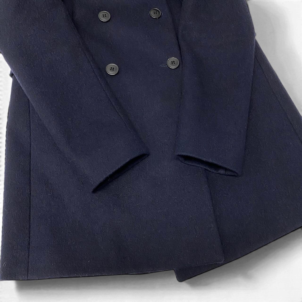 Balenciaga Paris Chestar Coat Double Breasted Navy — view 6