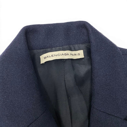 Balenciaga Paris Chestar Coat Double Breasted Navy — view 9