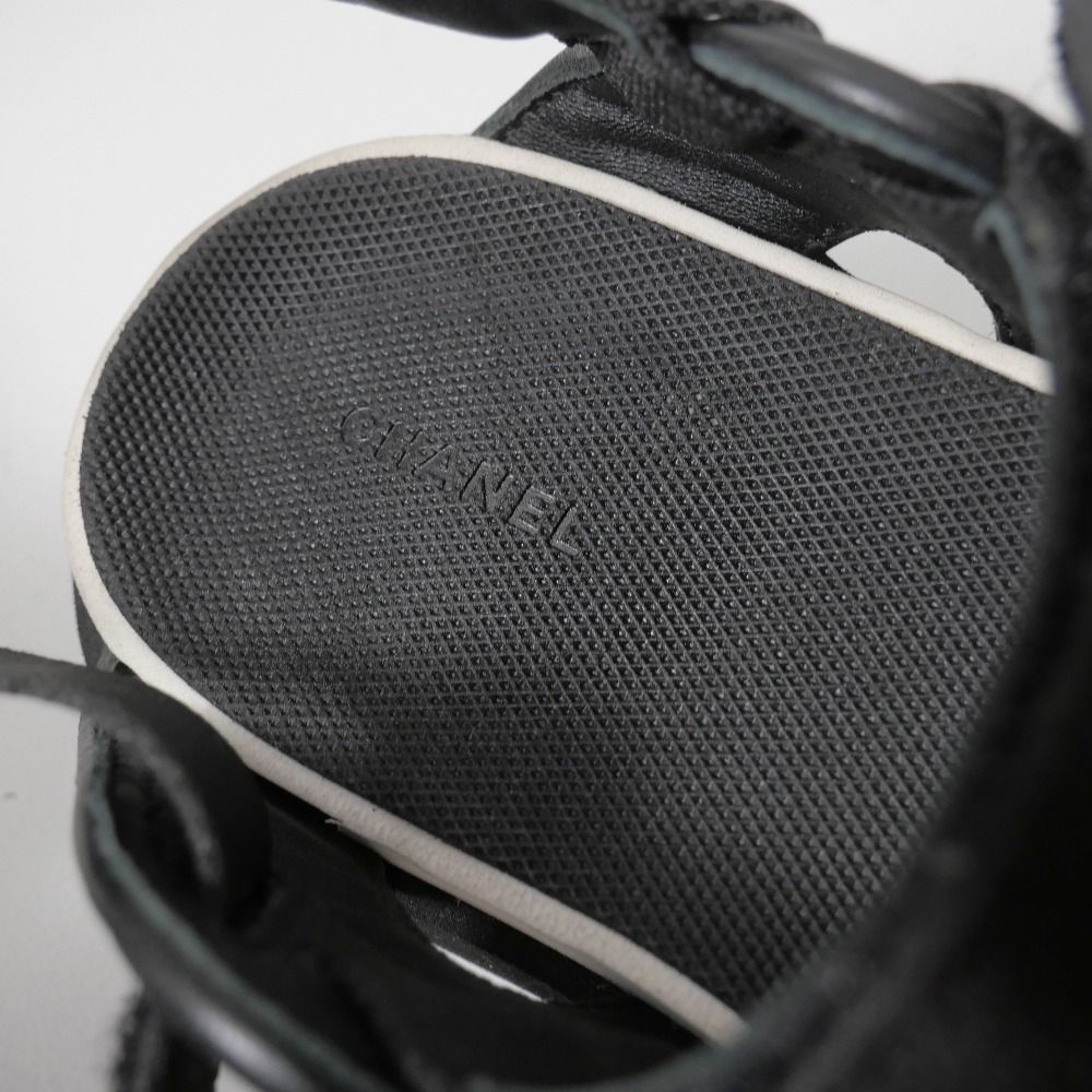 Chanel Sandals 36 CC Logo Quilted Sports Shoes — view 8