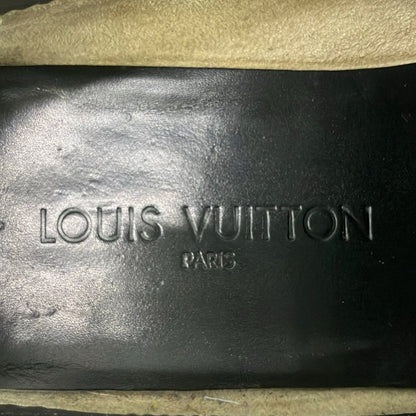 Louis Vuitton Slip Ons 6.5 Black Leather Slipper — view 5