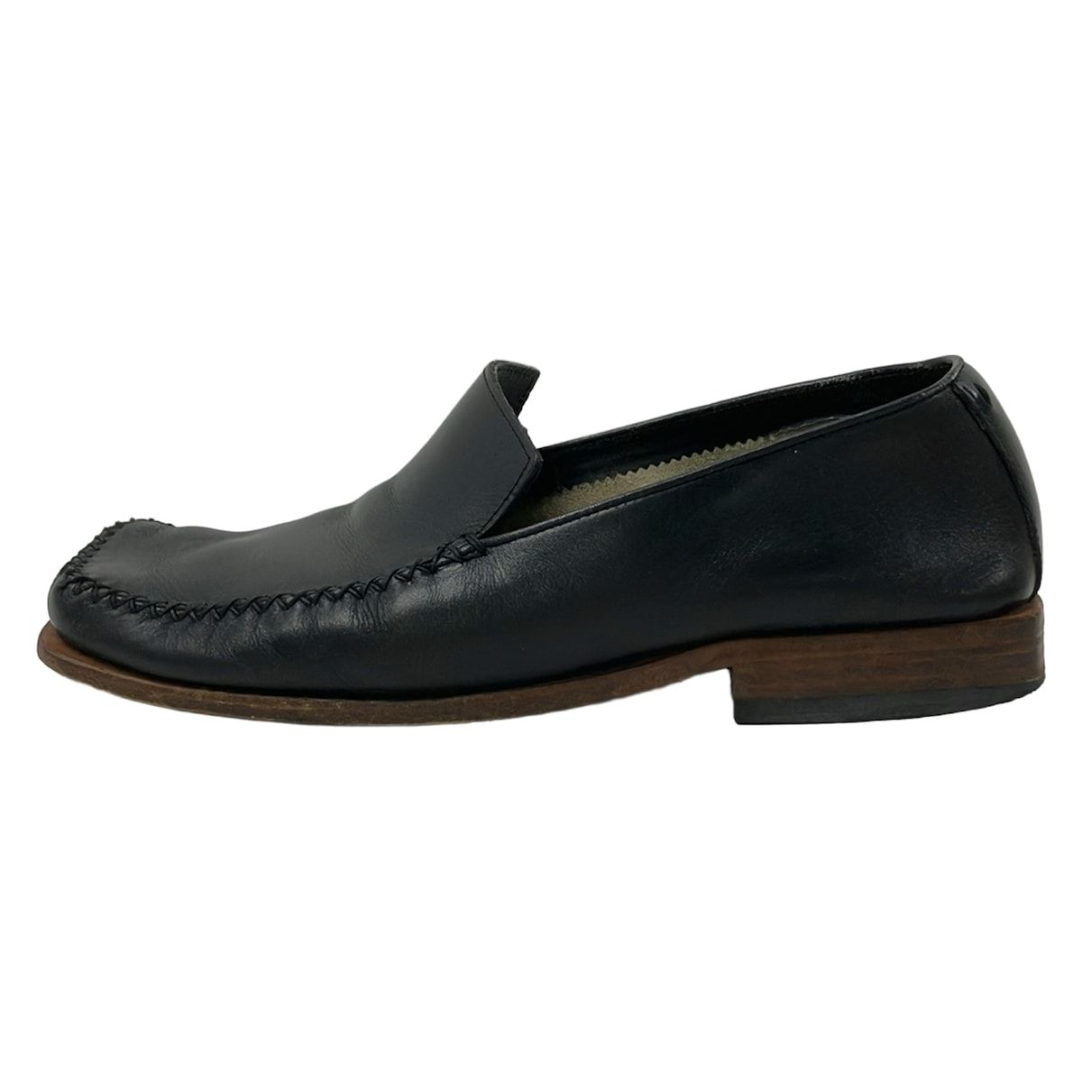 Louis Vuitton Slip Ons 6.5 Black Leather Slipper