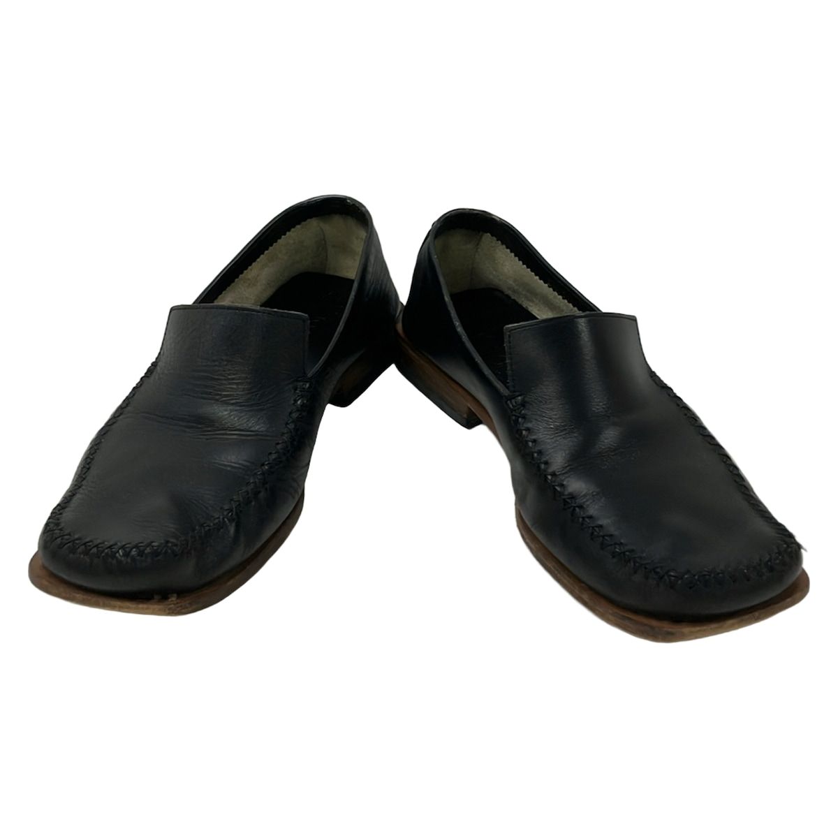 Louis Vuitton Slip Ons 6.5 Black Leather Slipper — view 2