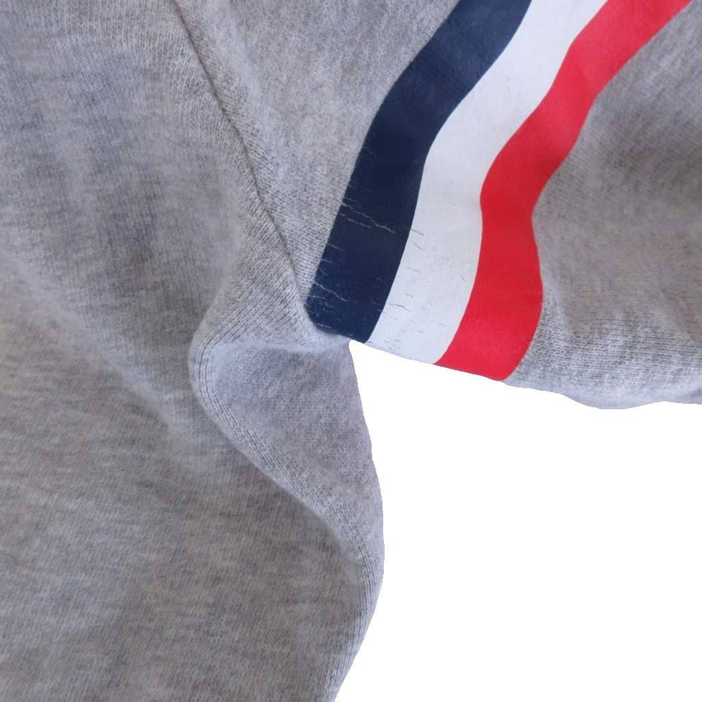 Moncler Sweatshirt Long Sleeve Brushed Lining Logo Crew Neck Gray XL — view 5