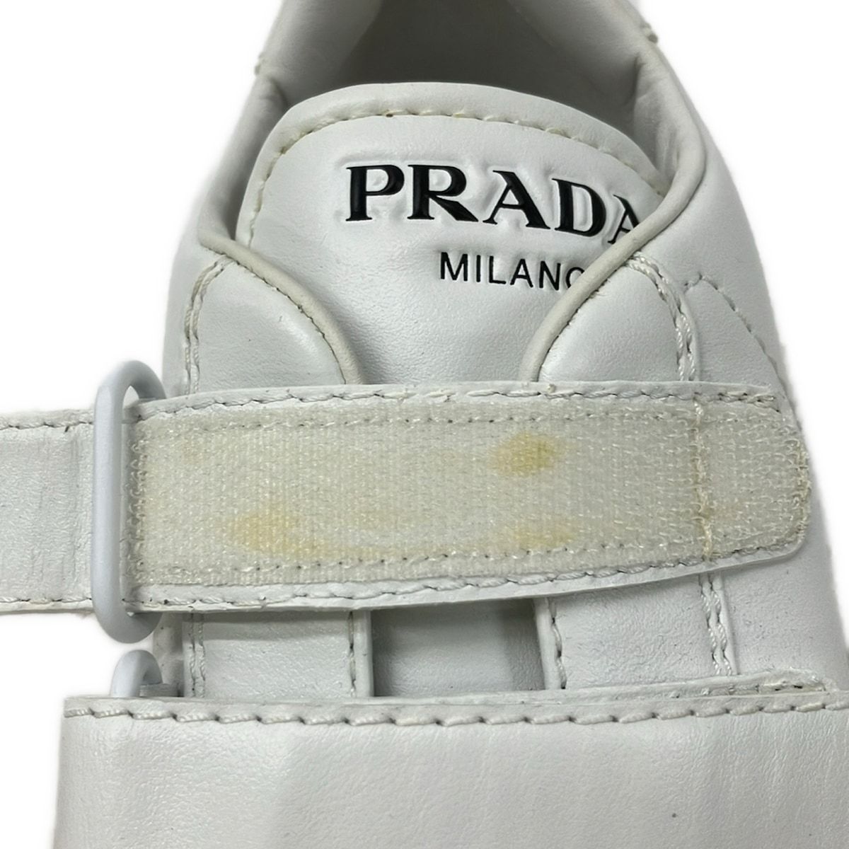 Prada Sneakers 38 White Velcro Leather — view 7