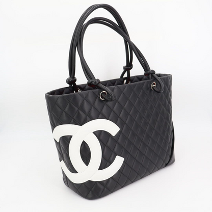 Chanel Cambon Line CC Logo Large Tote Shoulder