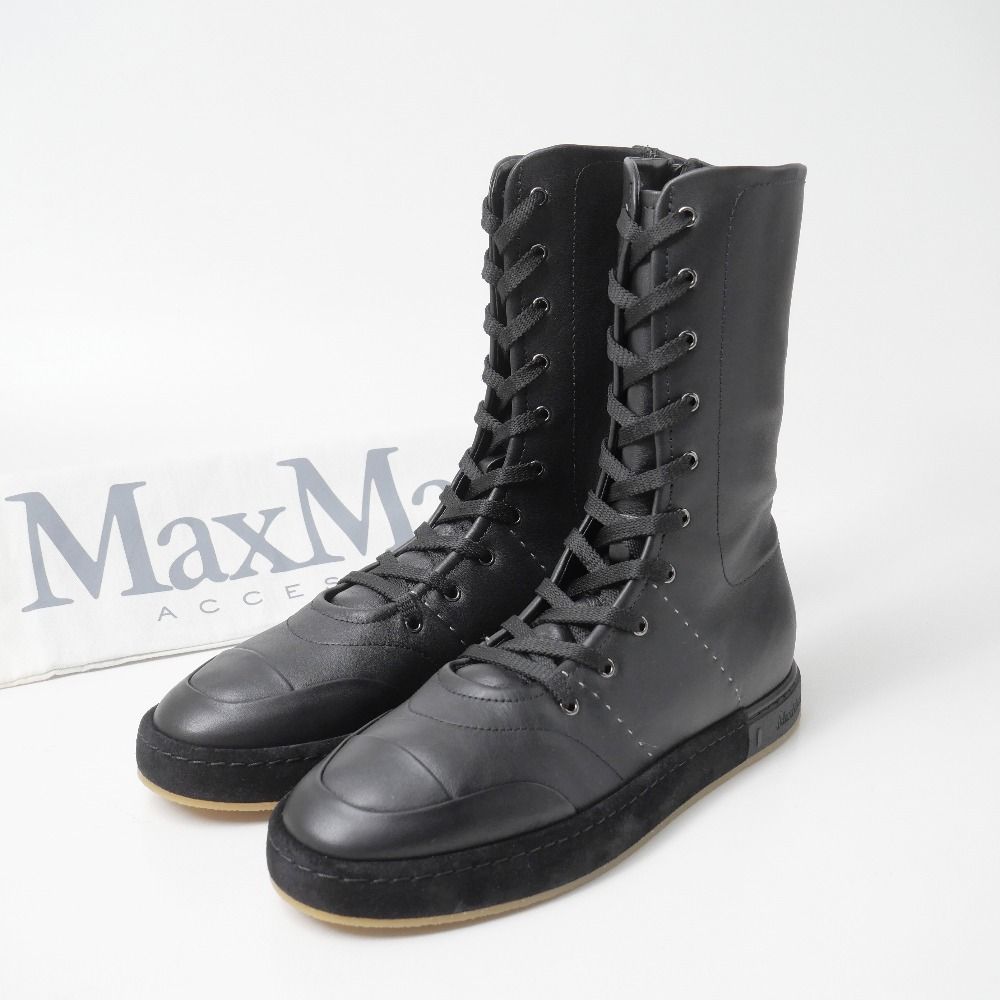 Max Mara Sneakers 38 High Cut Boots Shoes Side