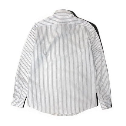Celine Classic Shirt Striped Cotton Poplin Long Sleeve White — view 3