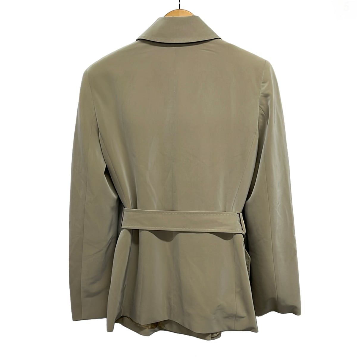 Max Mara Trench Coat 44 L Beige Long Sleeve Autumn Spring — view 2