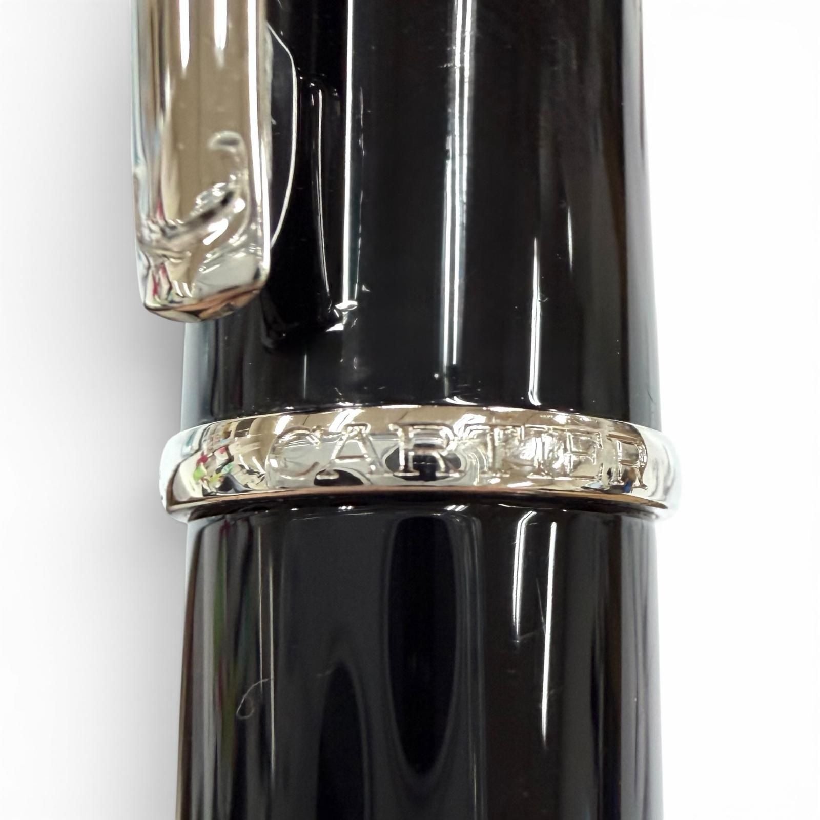 Cartier Diavolo de 18k Blue Gemstone M NIB Fountain Pen Black Silver — view 8