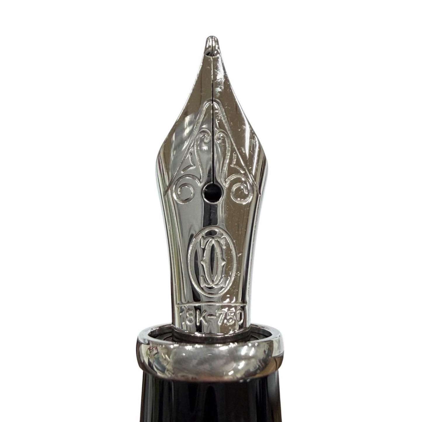 Cartier Diavolo de 18k Blue Gemstone M NIB Fountain Pen Black Silver — view 6