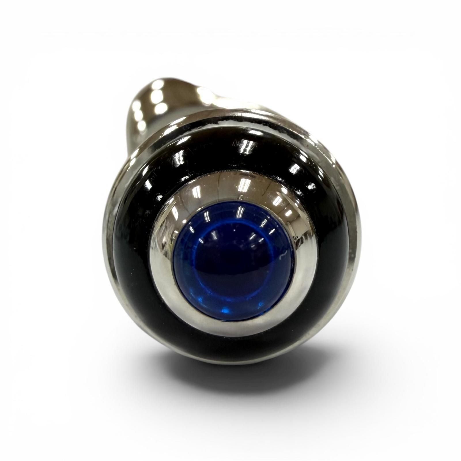 Cartier Diavolo de 18k Blue Gemstone M NIB Fountain Pen Black Silver — view 5