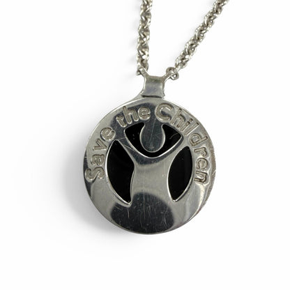 Bvlgari B-zero One Save the Children Charity Necklace 925 Onyx Silver — view 4