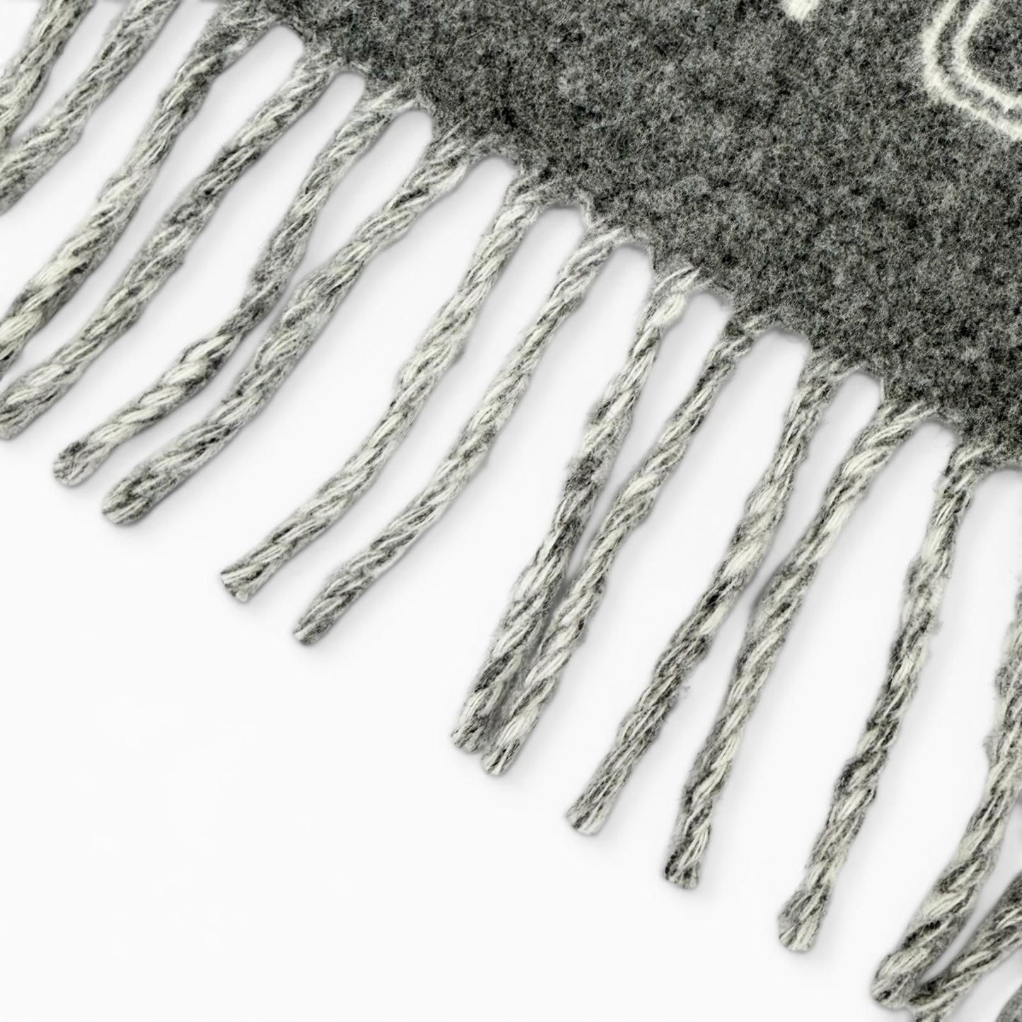 Louis Vuitton Scarf Monogram Shadow Wool Cashmere Large Shawl Gray — view 6