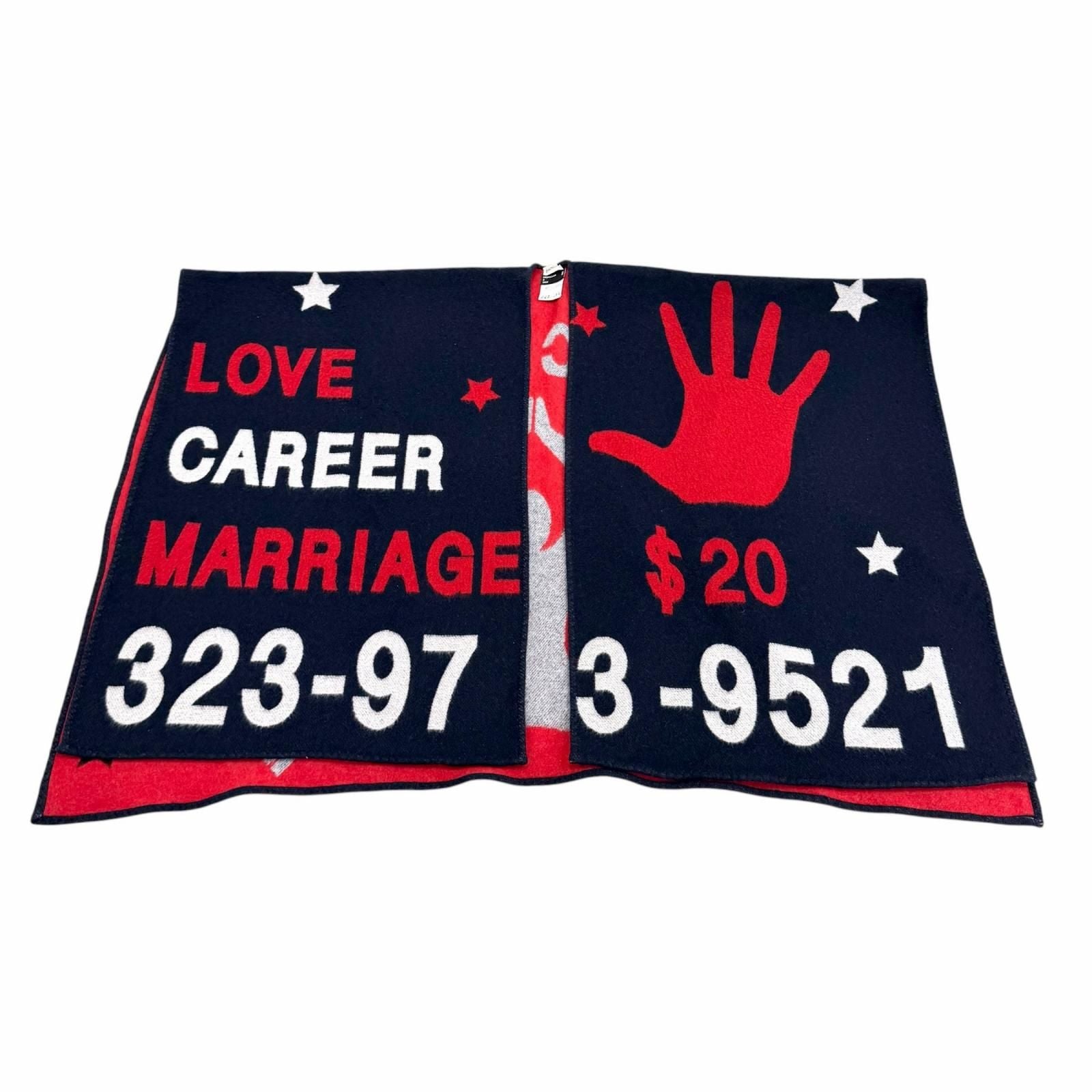 Moncler Genius 2 Uni Poncho Psychic Adviser Love Career Marriage Wool Navy — view 6