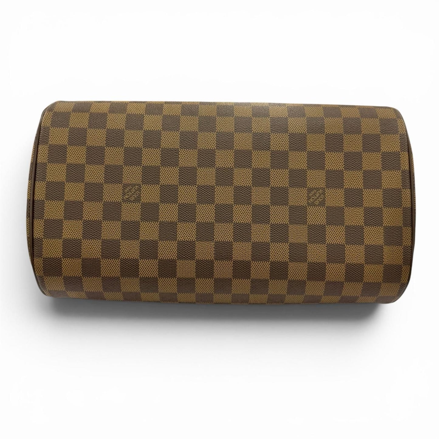 Louis Vuitton Riviera Damier Canvas Leather Handbag Brown Gold — view 4