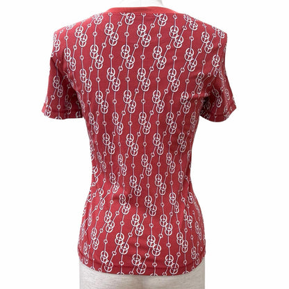 Hermes Cotton 100% Critiques Allover Pattern Crew Neck Short Sleeve T-Shirt — view 3