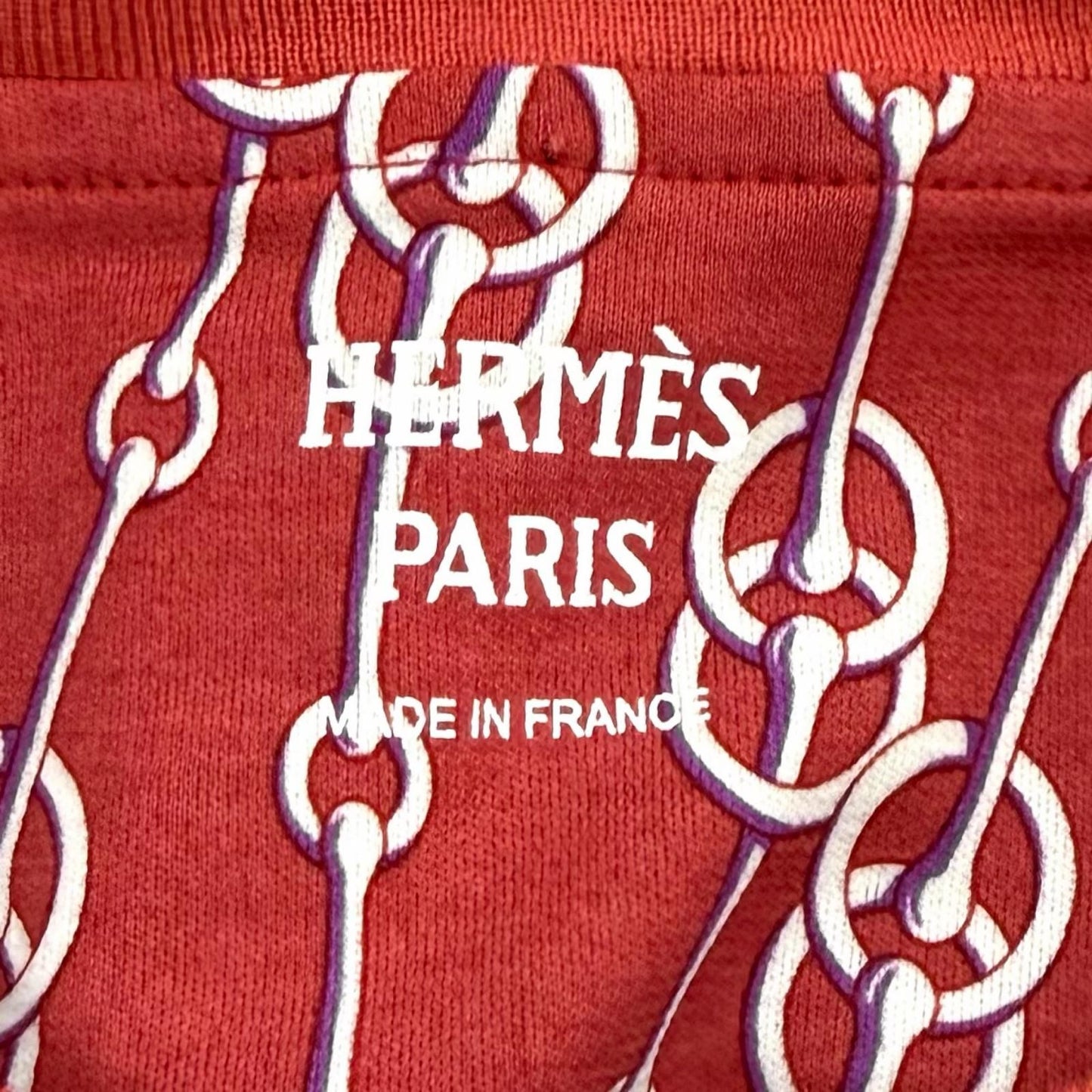 Hermes Cotton 100% Critiques Allover Pattern Crew Neck Short Sleeve T-Shirt — view 5