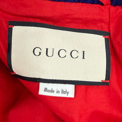 Gucci Logo Zip Metallic Lambskin Bomber Jacket Pink 36 Hanger — view 7