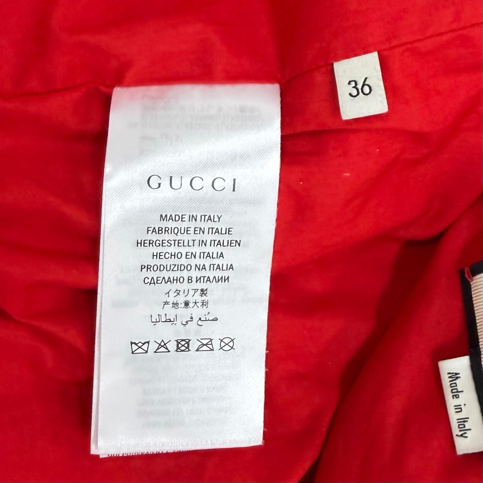 Gucci Logo Zip Metallic Lambskin Bomber Jacket Pink 36 Hanger — view 8