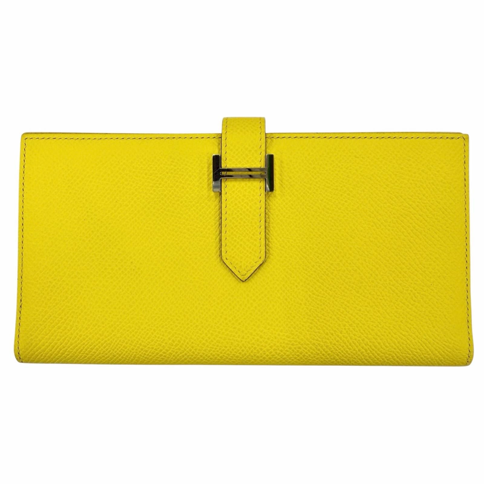 Hermes Bearn Souffle Veau Epsom Jo Nunapur Silver Wallet