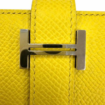 Hermes Bearn Souffle Veau Epsom Jo Nunapur Silver Wallet — view 7