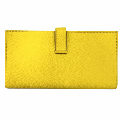 Hermes Bearn Souffle Veau Epsom Jo Nunapur Silver Wallet — view 3