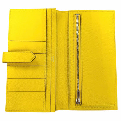Hermes Bearn Souffle Veau Epsom Jo Nunapur Silver Wallet — view 6