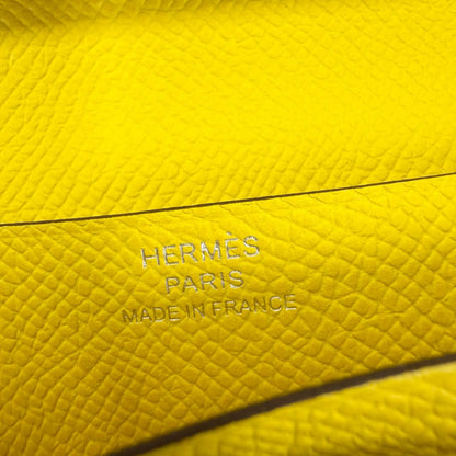 Hermes Bearn Souffle Veau Epsom Jo Nunapur Silver Wallet — view 9