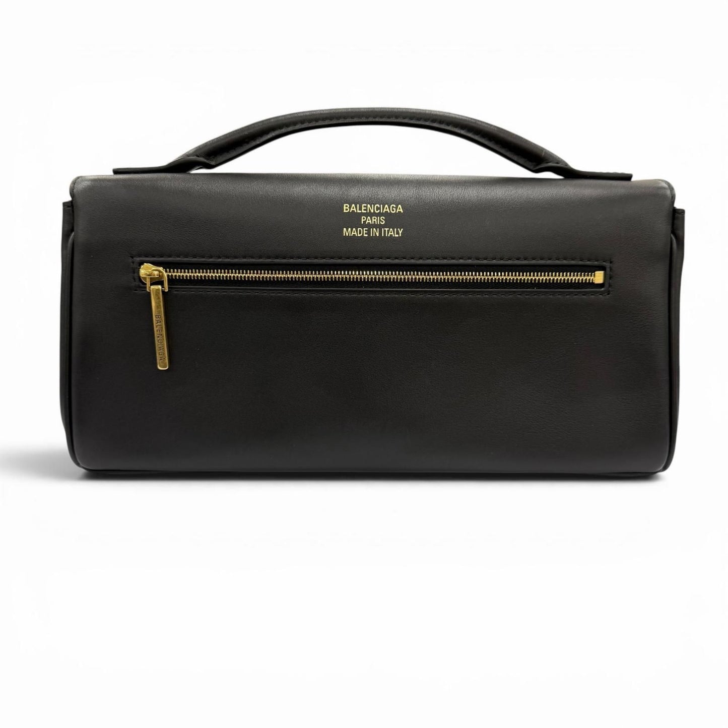 Balenciaga Bel Air Small Clutch 2-Way Leather Shoulder Bag Black — view 3