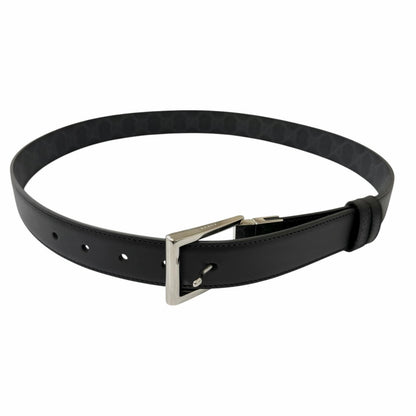 Gucci Leather GG Supreme Canvas Square Buckle Reversible Belt Black 90 36 — view 4