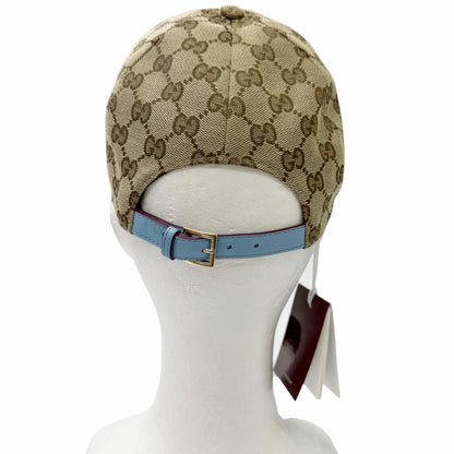 Gucci Made Yuko Higuchi Bo & Boris GG Canvas Some Lambskin Baseball Cap Beige M — view 4