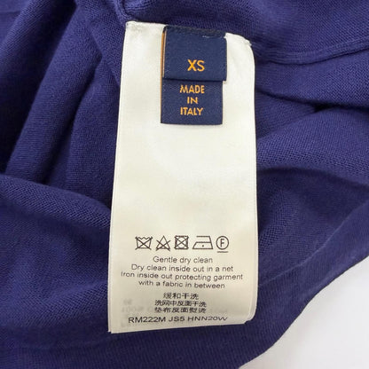 Louis Vuitton Cotton Inside Out Short Sleeve Logo Knit Navy XS Sweater — view 6